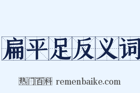 扁平足反义词是什么意思的图片
